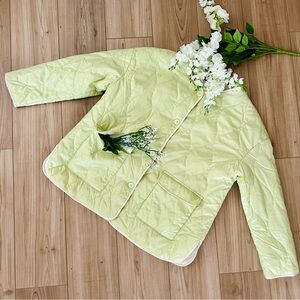 Lime Green Quilted Jacket